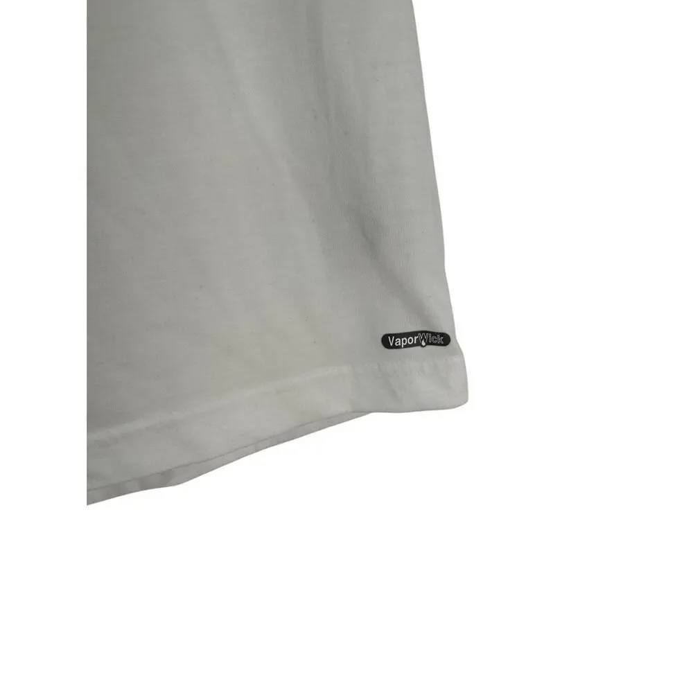 North Face men’s white vapor wick crewneck short sleeve t-shirt size M #18-1932